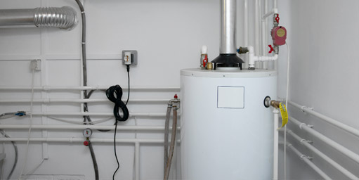 water heater in garage